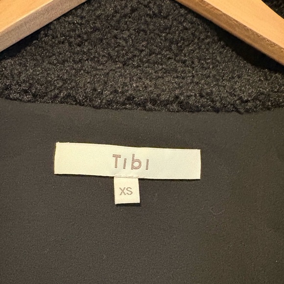 Tibi Black Cozy Fleece Anorak Zip Up Oversized Pullover - Picture 6 of 6